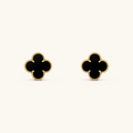 Clover Ohrringe Black