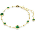 Dainty Smaragd Armband | Gold