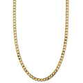 Flat Link Curb Chain Halskette | Gold