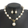 Chunky Perle Statement Halsketten-Set