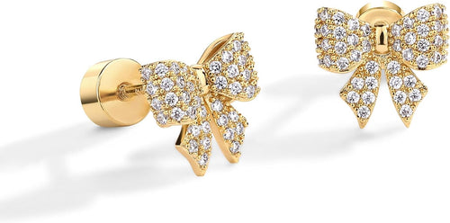 Bow Motif Ohrringe | Gold