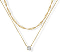 Halo Layered Halskette | Gold