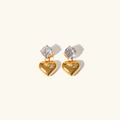 Emmeline Herz Gold Ohrringe