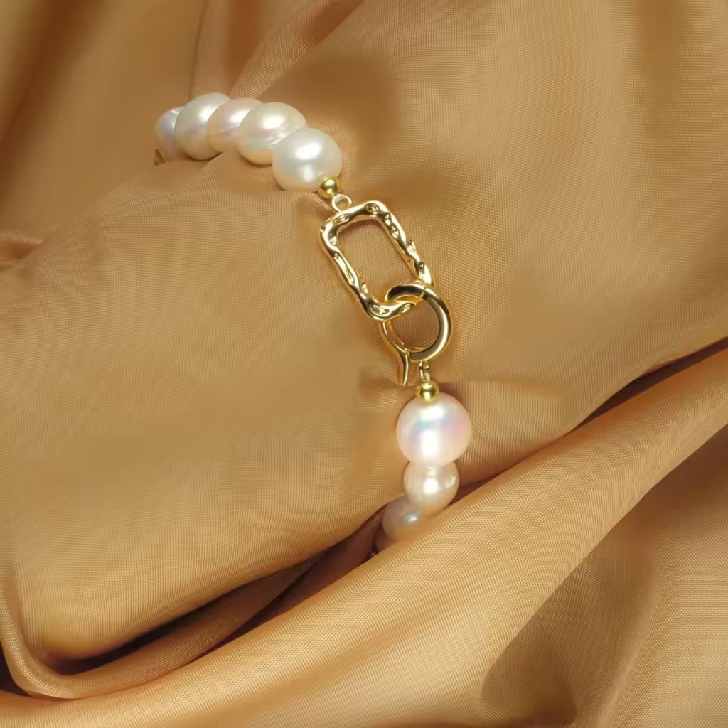 Freshwater Baroque Perlen Armband
