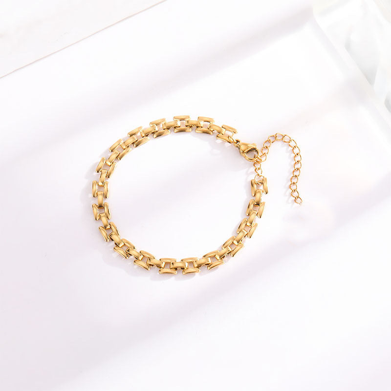 Timepiece Chain Armband | Gold