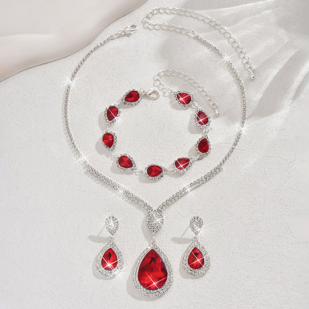 Thalira Bloodwynne Schmuckset | Weiß Gold