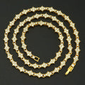 Classic Cluster Tennis Halskette | Gold