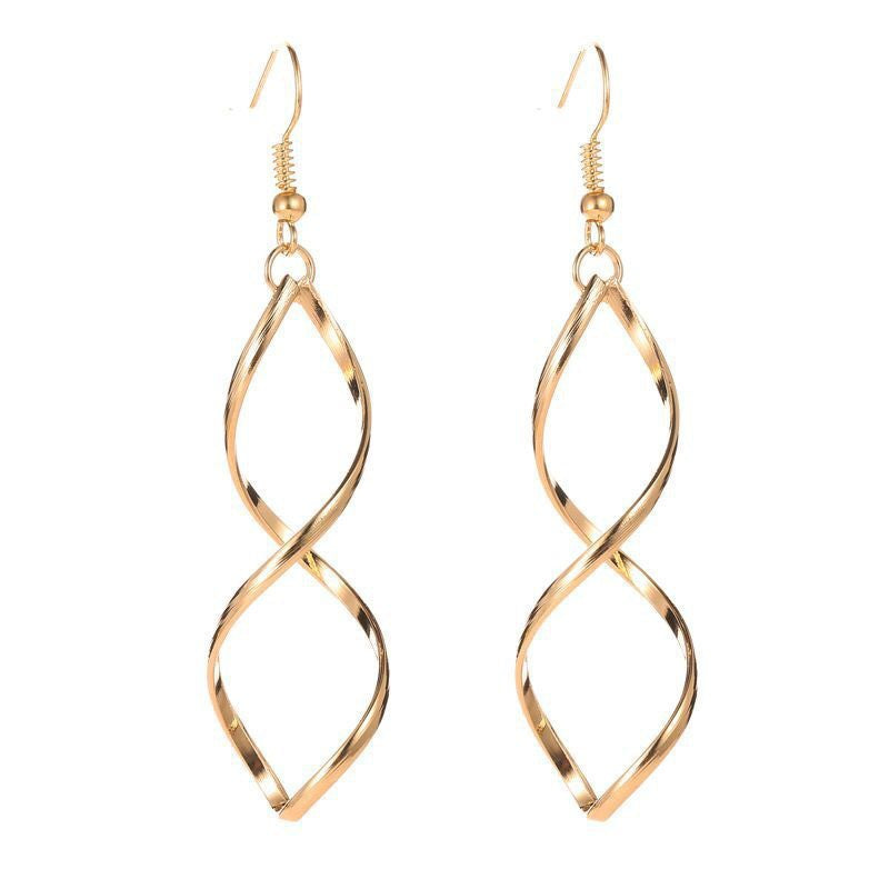 Spiral Dangle Ohrringe | Gold