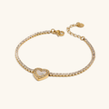Cameron Diamant Herz-Tennisarmband