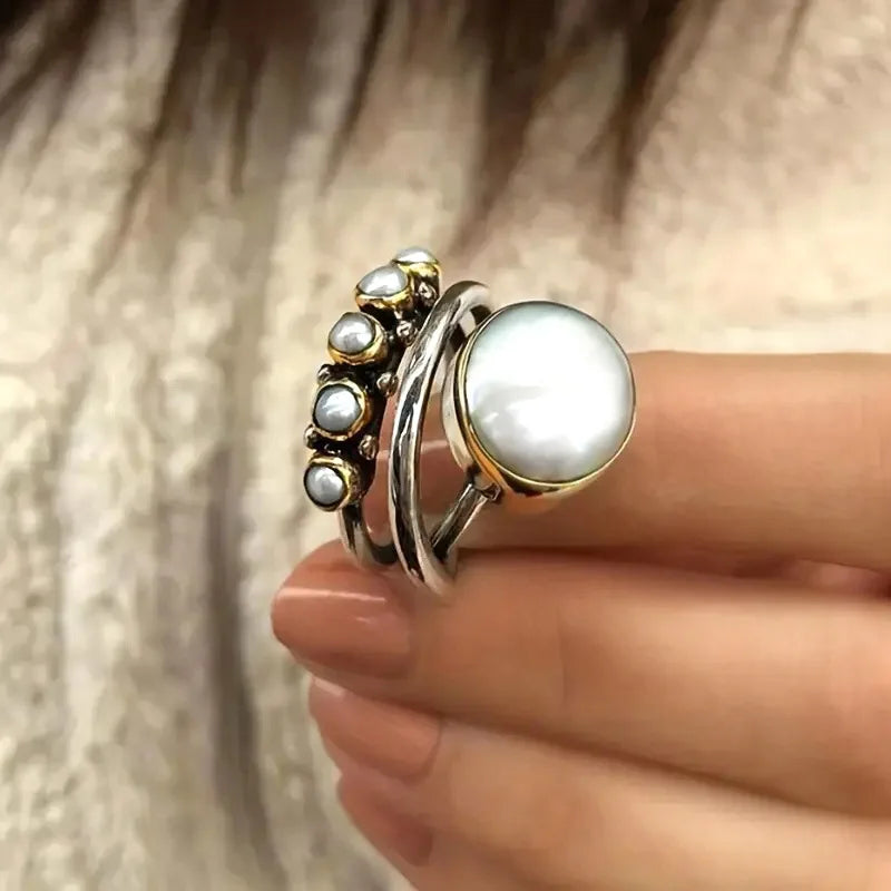 Perle Stacking Ringe Set
