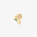 Smaragd Leaf Flower Spinning Ring | Gold