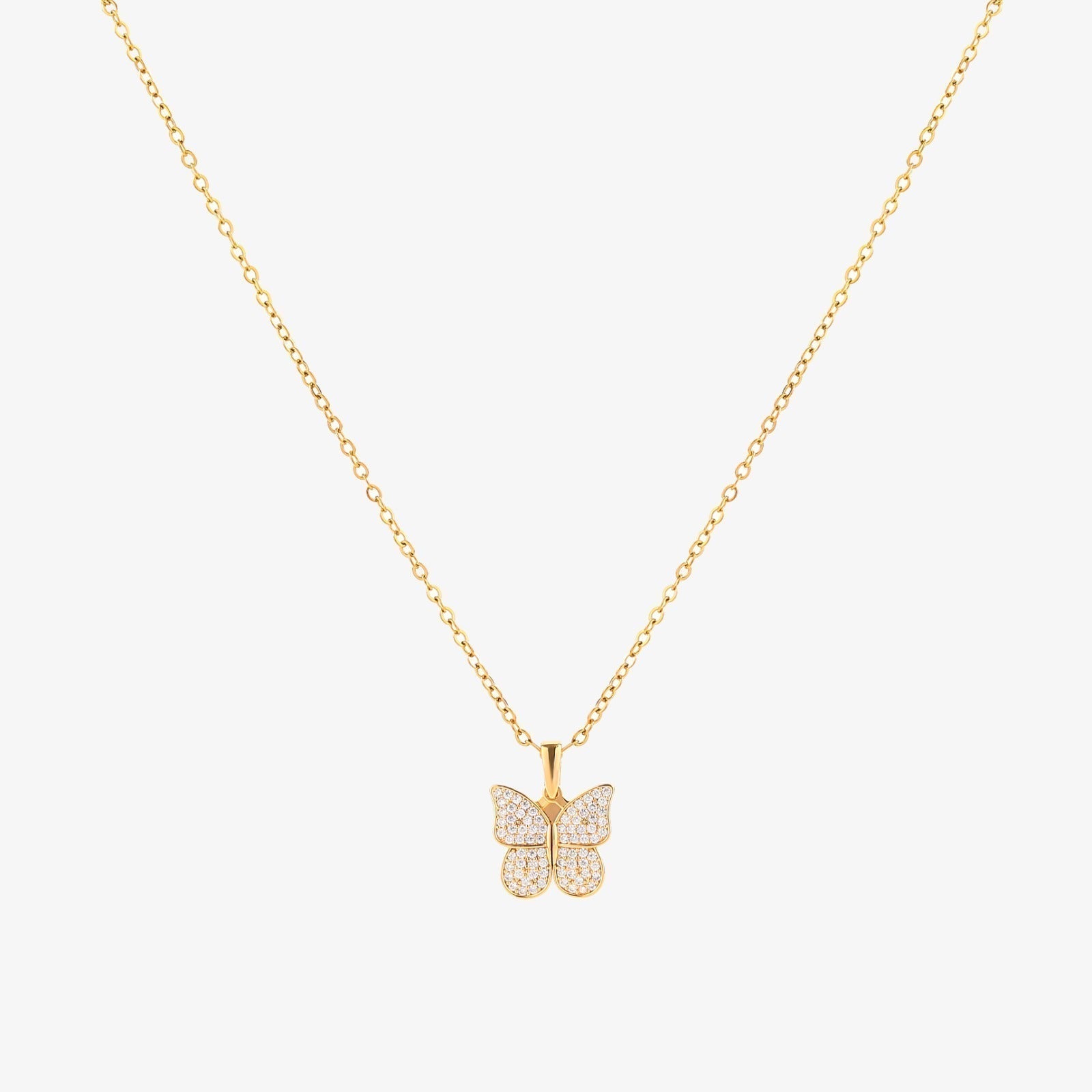 Radiant Butterfly Halskette | Gold
