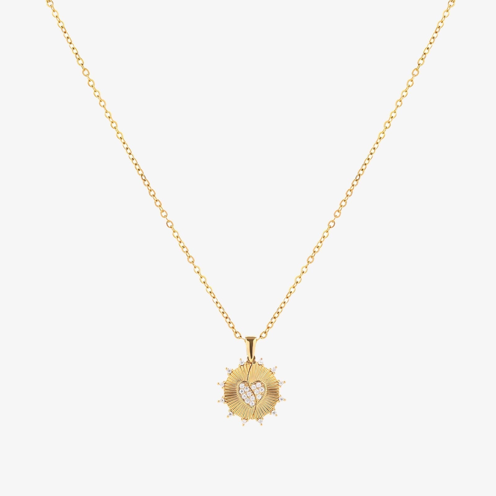 Sunray Love Halskette | Gold