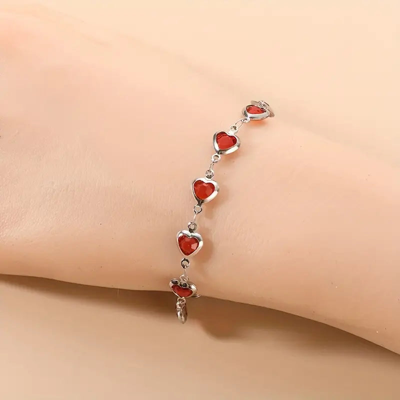 Ophelyra Garnetelle Armband | Weiß Gold