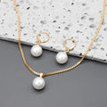 Elegant Graceful Perlenhalskette Set