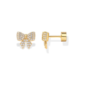 Bow Motif Ohrringe | Gold