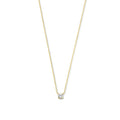 Cléa Moissanite Stein Halskette | Gold