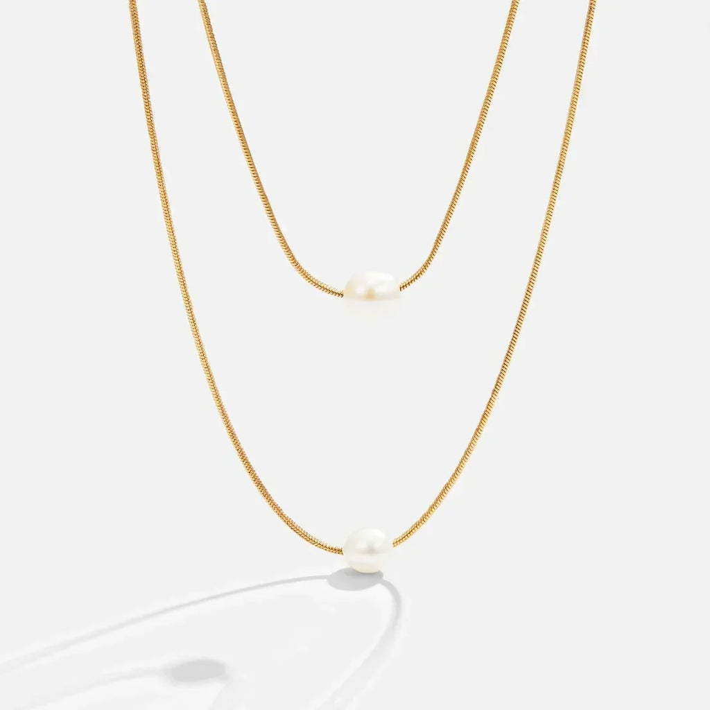 Sophisticated Layered Perlenhalskette